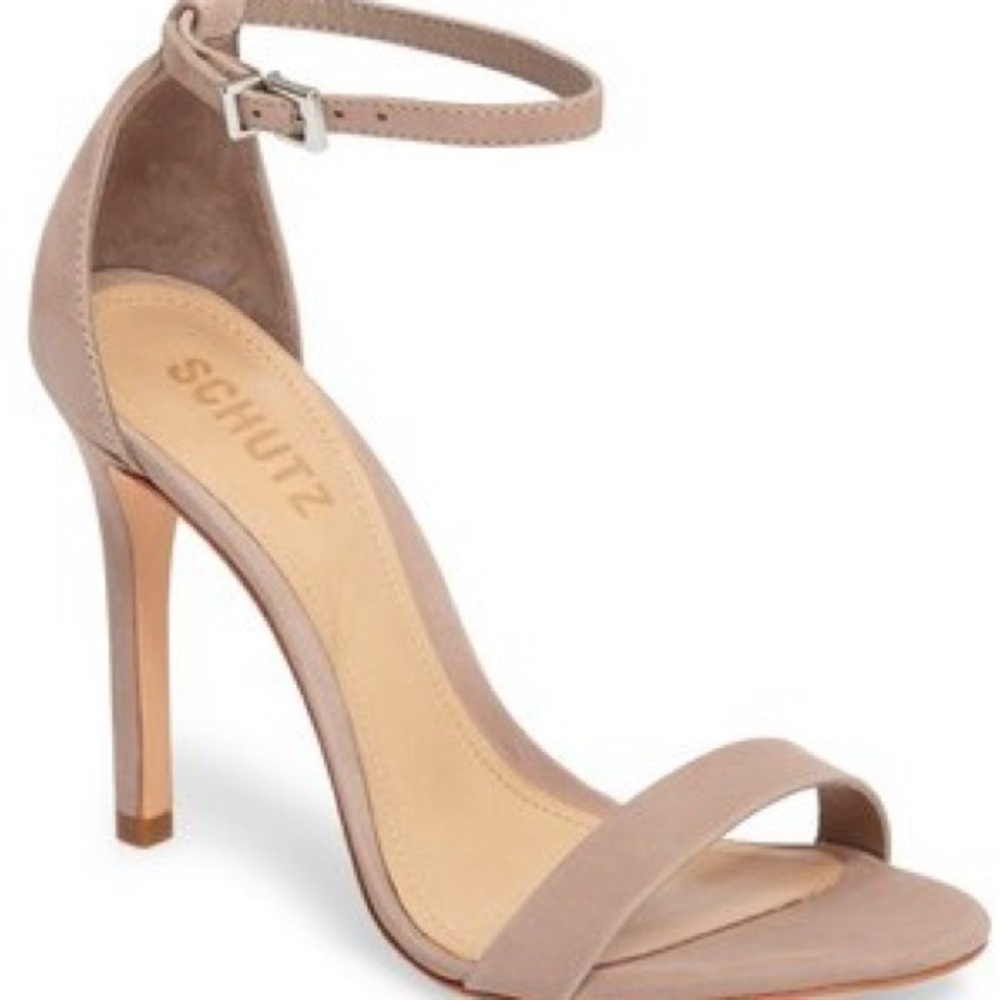 SCHUTZ Women's Taupe Heeled Sandals
